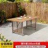 Modern Durable Aluminum Metal Outdoor Dining Table Chair Set with Waterproof Cushions for Hotels Courtyards General Outdoor Use