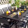 Modern Durable Metal All Aluminum Alloy Panel Outdoor Tables Waterproof Garden Leisure Furniture for Courtyard Villa Youyue HW9
