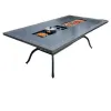 Modern Durable Metal All Aluminum Alloy Panel Outdoor Tables Waterproof Garden Leisure Furniture for Courtyard Villa Youyue HW9