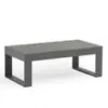 Modern Durable Modular Corner Sofa with Cushions and Backrests Plus Coffee Table Set Teak Aluminum for Outdoor and Home Use