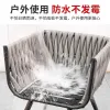 Modern Durable Outdoor Leisure Aluminum Alloy Panel Table Chair Combination Waterproof Cushion Sunscreen Courtyard Garden Rock