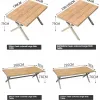 Modern Durable Outdoor Loran Patio Dining Set Plastic Wood Tabletop Aluminum Frame Rattan Back Chairs Fabric Cushions 6 Pieces