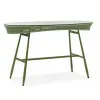 Modern Durable Rope Weaving Aluminum Outdoor Dining Bar Set 106cm Table 114cm Chairs 4-Piece Patio Garden Terrace Courtyard