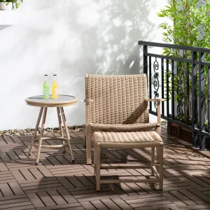Modern Eco-Friendly Comfortable Portable Waterproof Outdoor Wicker Dining Table Chair Set 2-Seater Bedroom Outdoor Furniture