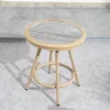 Modern Eco-Friendly Comfortable Portable Waterproof Outdoor Wicker Dining Table Chair Set 2-Seater Bedroom Outdoor Furniture