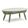 Modern Green Aluminum Wicker Comfortable Outdoor Furniture Set Sofa Chairs Coffee Table Dining Hotel Use Patio Garden Terrace