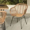 Modern Heavy-Duty Aluminum Outdoor Table Chair Three-Piece Set with Customizable Leisure Furniture for Courtyard 1 Year Warranty