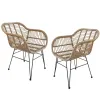 Modern Heavy-Duty Aluminum Outdoor Table Chair Three-Piece Set with Customizable Leisure Furniture for Courtyard 1 Year Warranty