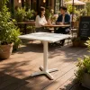 Modern Indoor and Outdoor Courtyard Cross-legged Carbon Steel square Table Is Suitable for Dining and Coffee Furniture