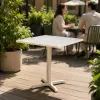 Modern Indoor and Outdoor Courtyard Cross-legged Carbon Steel square Table Is Suitable for Dining and Coffee Furniture