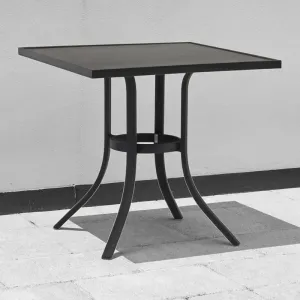 Modern Lightweight Outdoor Square Dining Table Poly Wood Top Waterproof Durable Patio Garden Kitchen Stylish Outdoor Furniture