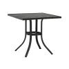 Modern Lightweight Outdoor Square Dining Table Poly Wood Top Waterproof Durable Patio Garden Kitchen Stylish Outdoor Furniture