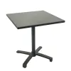 Modern Lightweight Square Aluminum Waterproof Outdoor Dining Table Durable Metal School Entry Hotels Hospital Courtyard Small