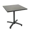 Modern Lightweight Square Aluminum Waterproof Outdoor Dining Table Durable Metal School Entry Hotels Hospital Courtyard Small