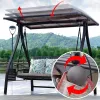 Modern Luxury Aluminum Alloy Rocking Chair Swing Waterproof Cushion for Outdoor Courtyard Balcony Leisure Versatile 2-Seater