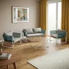 Modern Luxury PAIR Woven Tempered Glass Countertop Leisure Four-seater Sofa Is Suitable for Indoor and Outdoor Living Room