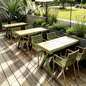 Modern Minimalist Design Customizable Aluminum Alloy Outdoor Leisure Tables Chairs Set for Garden Courtyard Terrace Balcony Cafe