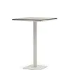 Modern Outdoor Bar Set Aluminum Frame HPL Table 105cm Chairs 99cm Rope Woven Backrests Weather Resistant Living Room Patio