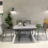 Modern Outdoor Dining Set Aluminium Patio Table Chairs for Courtyard Hotel Villa