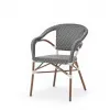 Modern Outdoor Dining Set Textilene Mesh Aluminum Frame Chairs Iron Square Table Weather Resistant Durable Living Room Patio