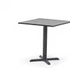 Modern Outdoor Dining Set Textilene Mesh Aluminum Frame Chairs Iron Square Table Weather Resistant Durable Living Room Patio