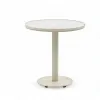 Modern Outdoor Dining Set Textilene Mesh Aluminum Frame Chairs Weather Resistant 2 Seating Capacity Rock Slab Table Living Room