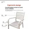 Modern Outdoor Furniture Dining Set Waterproof Sun-resistant Durable Aluminum Table Chair Set Extendable Table 10+ Seating