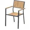 Modern Outdoor Garden Leisure Furniture Set Anti-Corrosion Metal Plastic Waterproof Sunscreen Durable Foldable Dining Courtyard