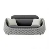 Modern Outdoor Rope Woven Sofa Chair Cushioned Patio Balcony Garden Seating