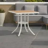 Modern Outdoor Square Dining Table Plastic Wood Top Waterproof Durable Patio Garden Kitchen Courtyard Stylish Outdoor Furniture