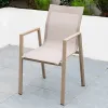 Modern Small Space Aluminum Alloy Outdoor Leisure Table Chair Combination for Courtyard Balcony Garden Furniture