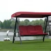 Modern Style Metal Wholesale Panama 3 Person Tray Swing Hanging Chair Stand for Courtyard Hotel Park or Villa Outdoor Furniture