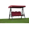 Modern Style Metal Wholesale Panama 3 Person Tray Swing Hanging Chair Stand for Courtyard Hotel Park or Villa Outdoor Furniture