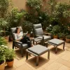 Modern Style Outdoor Aluminum Frame Lounge Chair for Beach Pool Water Leisure Courtyard Park Hotel-Stylish Sun Lounger