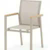 Modern Style VANGARDEN Metal Aluminum Stackable Outdoor Garden Treslin Chair Tilting Comfortable Patio Dining Living Room Hotel