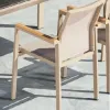 Modern Style VANGARDEN Metal Aluminum Stackable Outdoor Garden Treslin Chair Tilting Comfortable Patio Dining Living Room Hotel
