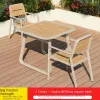 Modern Wanjia Courtyard Outdoor Leisure Dining Table Chair Set Durable Metal 1 Year Warranty for Courtyard Villa Garden Cafe Use