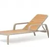 Modern Waterproof Durable UV-Resistant Anti-Rust Aluminum Frame Outdoor Sun Lounger with Tilting for Park Villa Courtyard