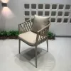 Modern Waterproof VANGARDEN Outdoor Dining Table Set for Hotel Courtyard Villa Apartment Durable Plastic Wood Furniture for