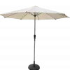 Modern White Macrame Parasol Foldable Eco-Friendly Outdoor Dining Park Courtyard Beach Umbrella Aluminum Pole