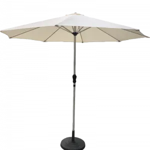 Modern White Macrame Parasol Foldable Eco-Friendly Outdoor Dining Park Courtyard Beach Umbrella Aluminum Pole