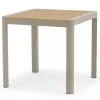 Modern in Stock Outdoor Aluminum 80*80cm Plastic Wood Square Garden Dining Table for Hotels Villas Living Rooms Bedrooms