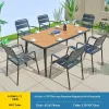 Outdoor Aluminum Alloy Colorful Courtyard Tables and Chairs Set for Milk Tea Shops Hotels Balcony Leisure Small Tables Chairs
