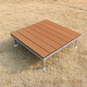 Outdoor Courtyard Garden Patio Balcony Yard Deckingready-to-install WPC Deck Modules Featuring Waterproof Slip-resistant