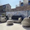 Patio Garden Villa Terrace Waterproof Sunproof Outdoor Leisure Sofa Set