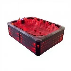 Talent Spa Outdoor 12-Person Spa Tub Smart Controller LCD TV Smart Panel Acrylic Constant-Temperature Heating Bubble Massage