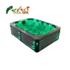 Talent Spa Outdoor 12-Person Spa Tub Smart Controller LCD TV Smart Panel Acrylic Constant-Temperature Heating Bubble Massage