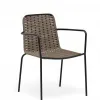 Teslin Fabric Iron Tube Frame Chair Modern Ergonomic Eco-Friendly Outdoor Dining Chair Durable Stylish Lightweight School