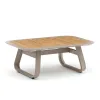 Top Furniture Champagne Aluminum for Modern Lightweight Durable UV-Resistant Waterproof Dining Table for Outdoor Park Use