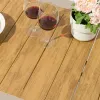 Top Furniture Champagne Aluminum for Modern Lightweight Durable UV-Resistant Waterproof Dining Table for Outdoor Park Use